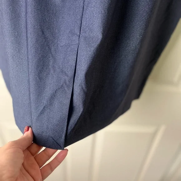 Navy Straight Skirt - Picture 3 of 6